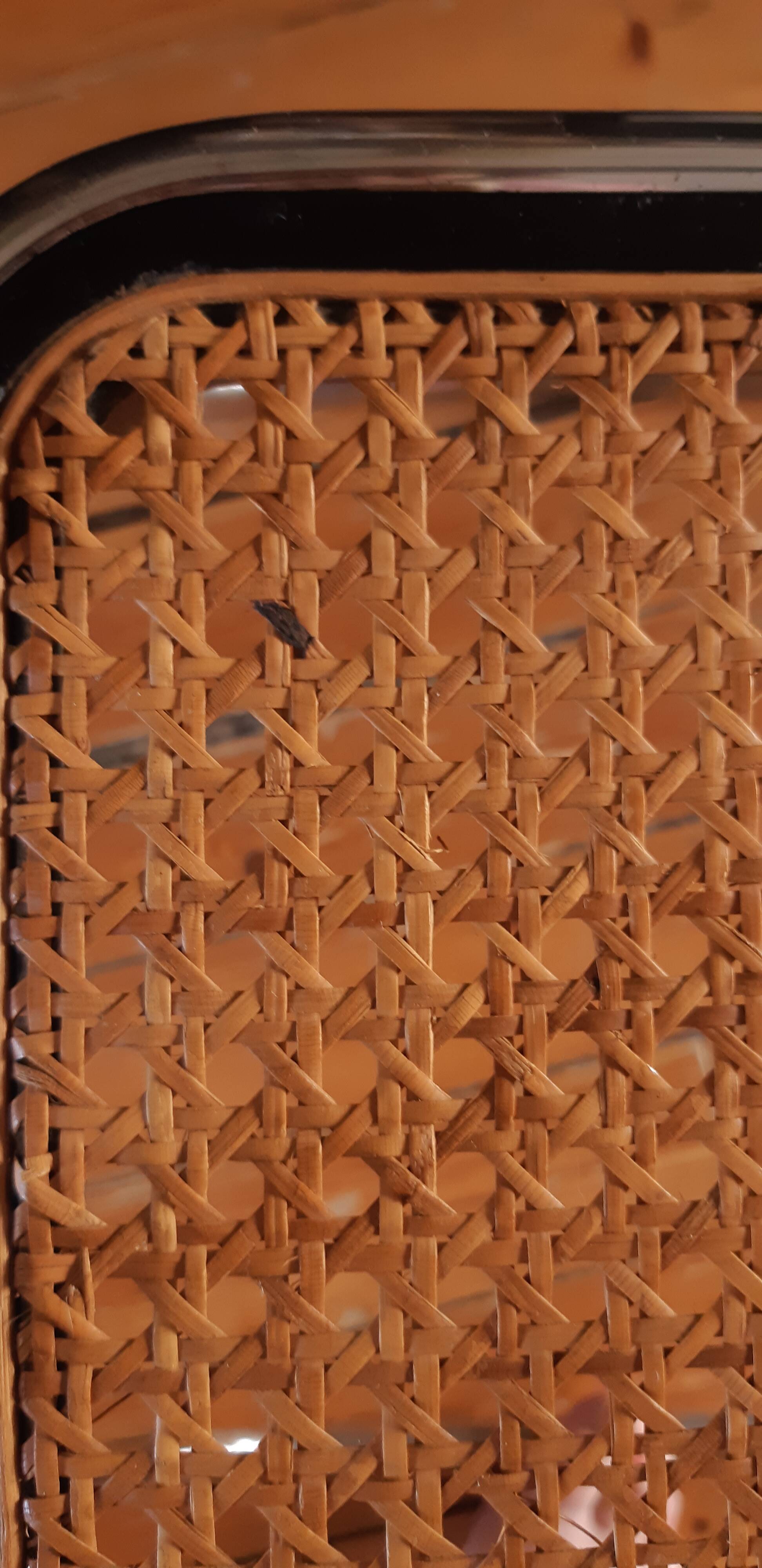 Cannage folding chair