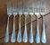 Set of 7 forks in the Old Paris style.
