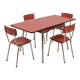 Mid-Century / Vintage Dining Room Set – Red Formica