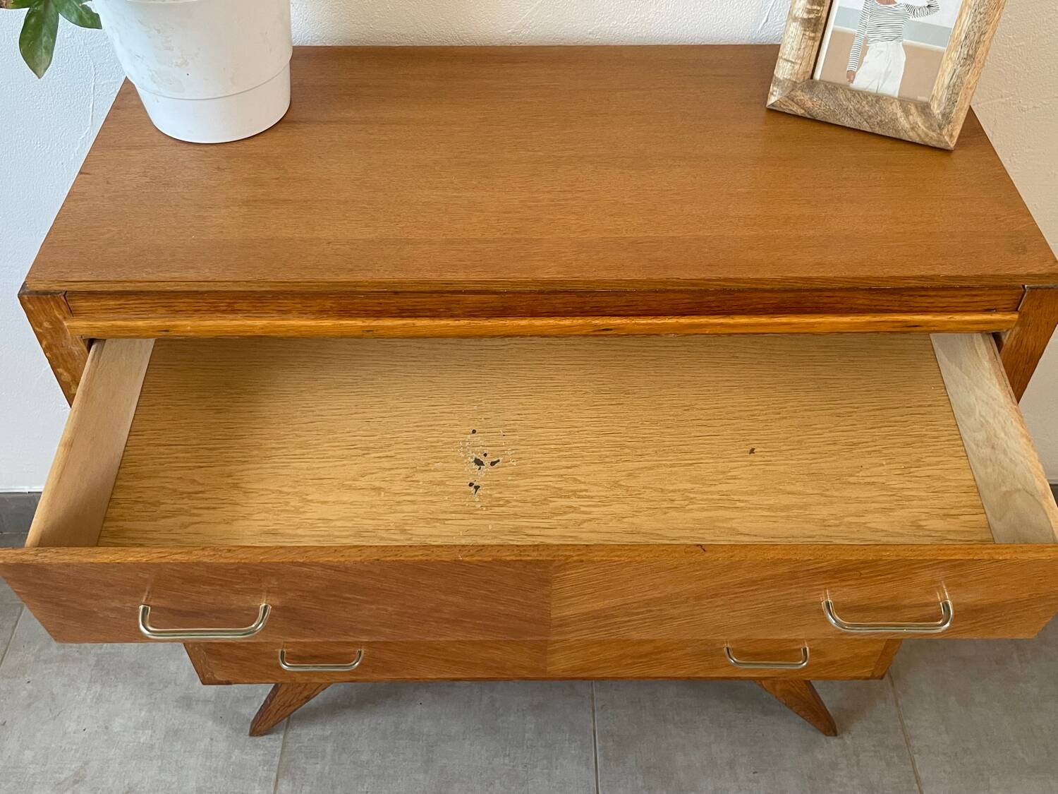 Charmante commode vintage en chêne