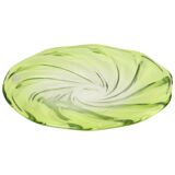 XXL Fruit Bowl Val Saint Lambert Crystal Lime Green 40cm