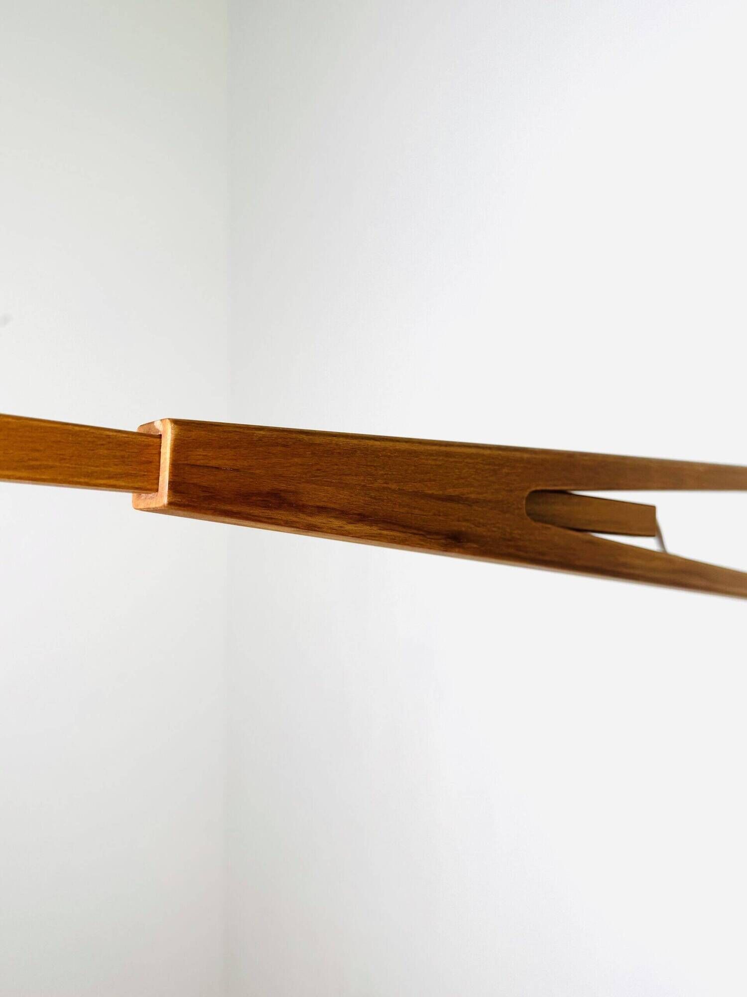 Large Extendable Swivel-Arm Wall Lamp In Wood And Opal Glass, Sweden 1950S