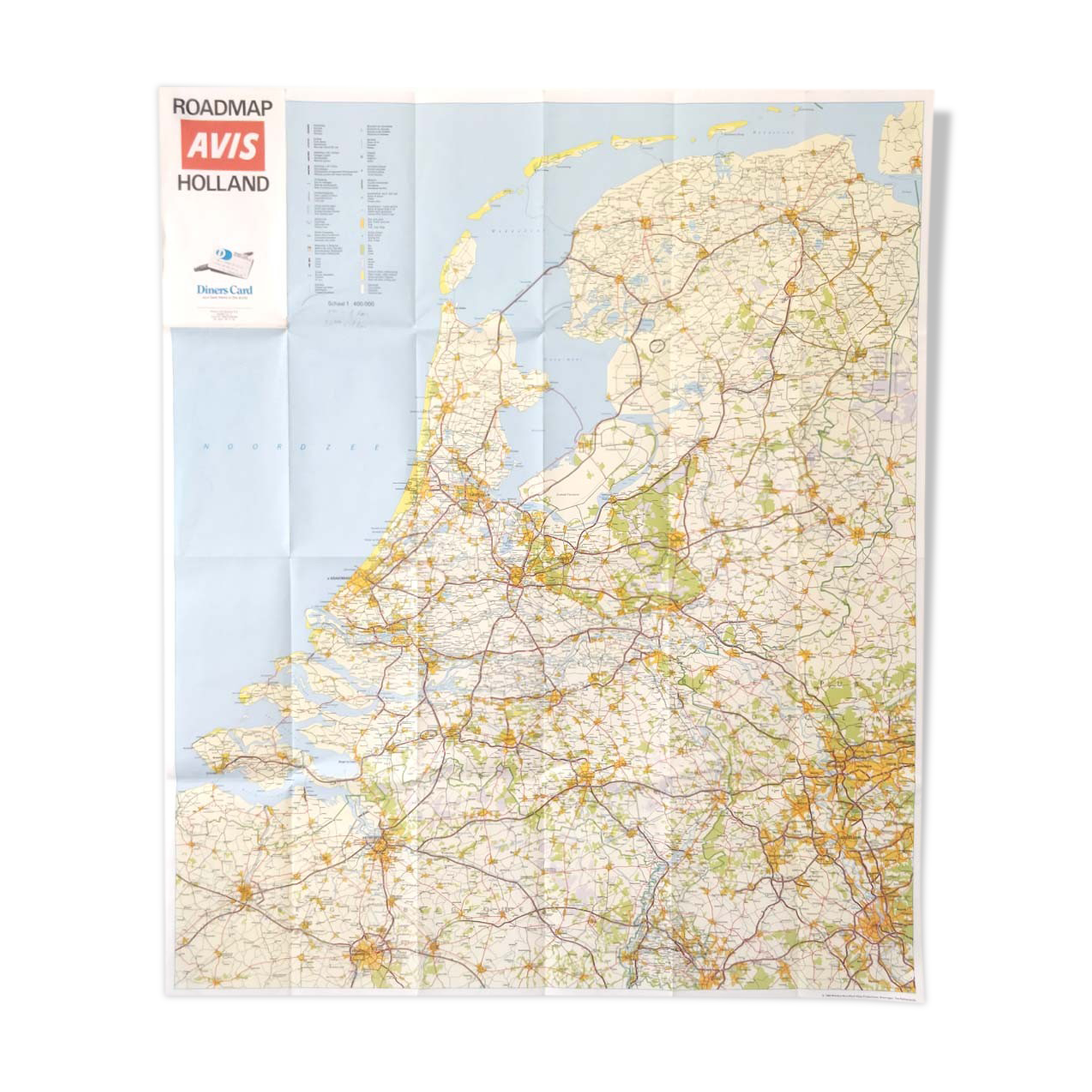 Vintage map Netherlands Amsterdam