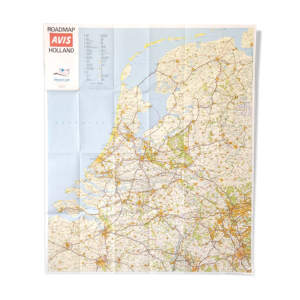 Carte vintage Pays-Bas - amsterdam