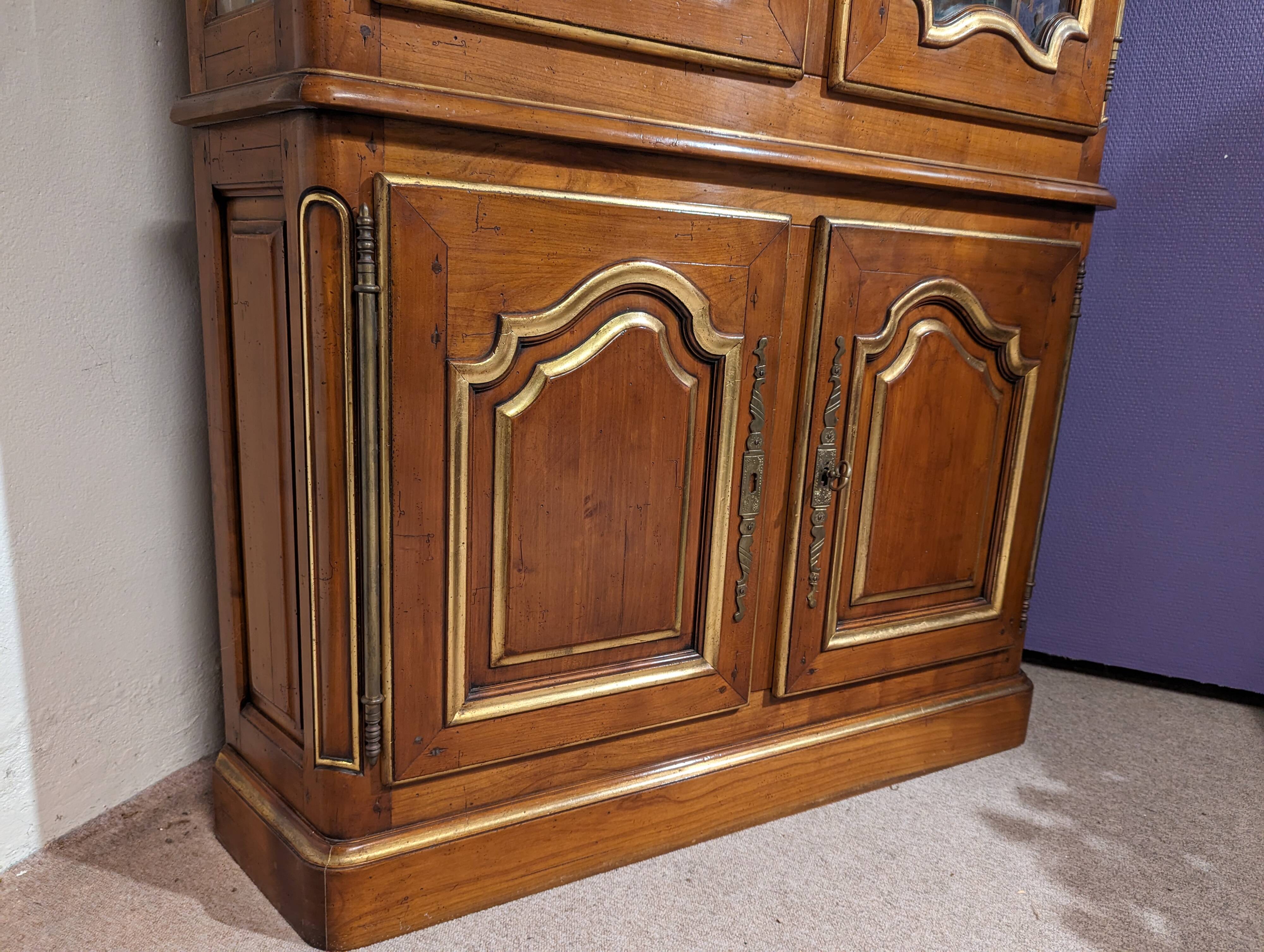 Encoignure louis XV bois doré