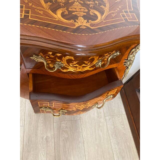 Mid 20th century italian inlaid bedside table