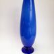 Grand vase italien en opaline bleu cobalt