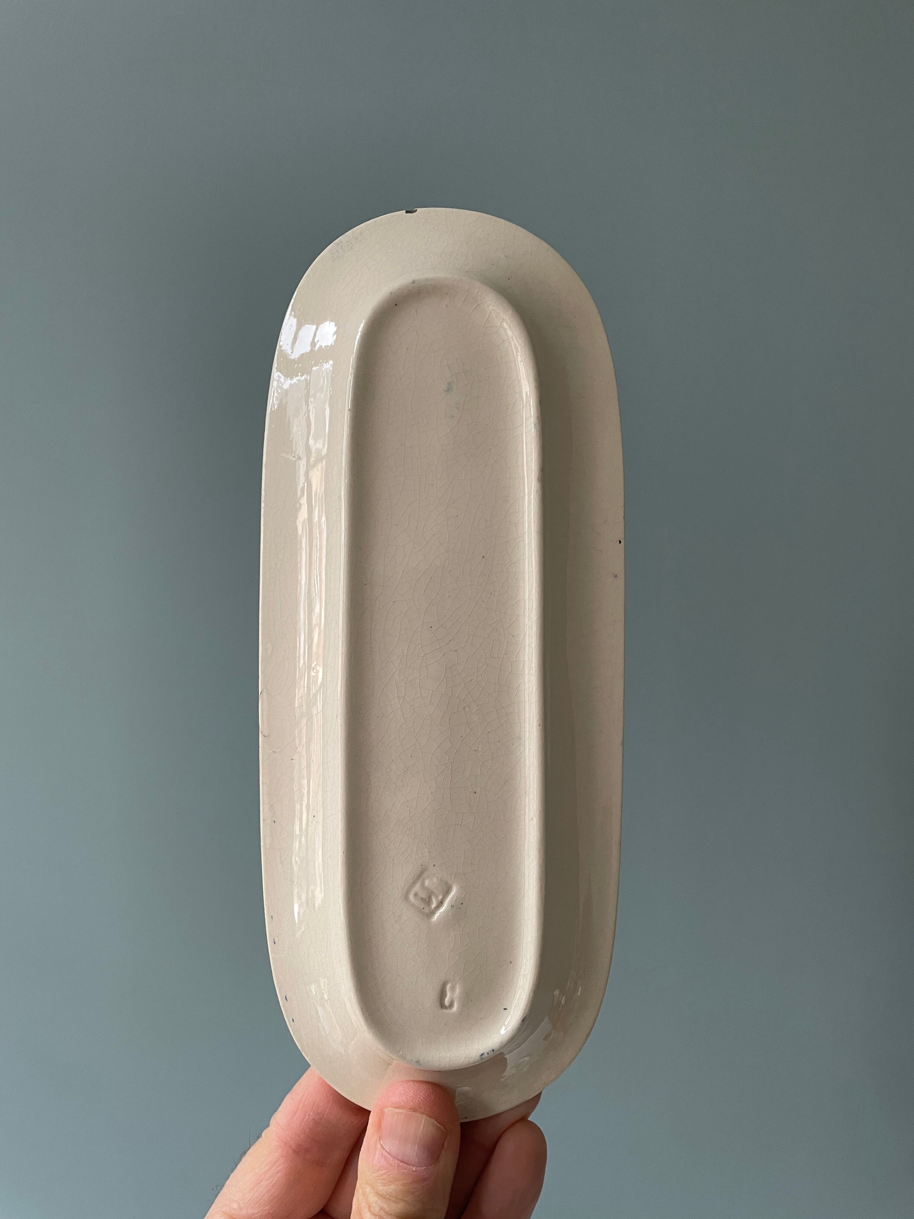 Set of a soap dish and a comb holder Terre de Fer 1900