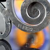 Wrought Iron Lamp, Paul Kiss and Muller Frères, France, Art Deco, c. 1920