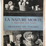 Original lithographed poster exhibition George Braque, Orangerie des Tuileries, 1952