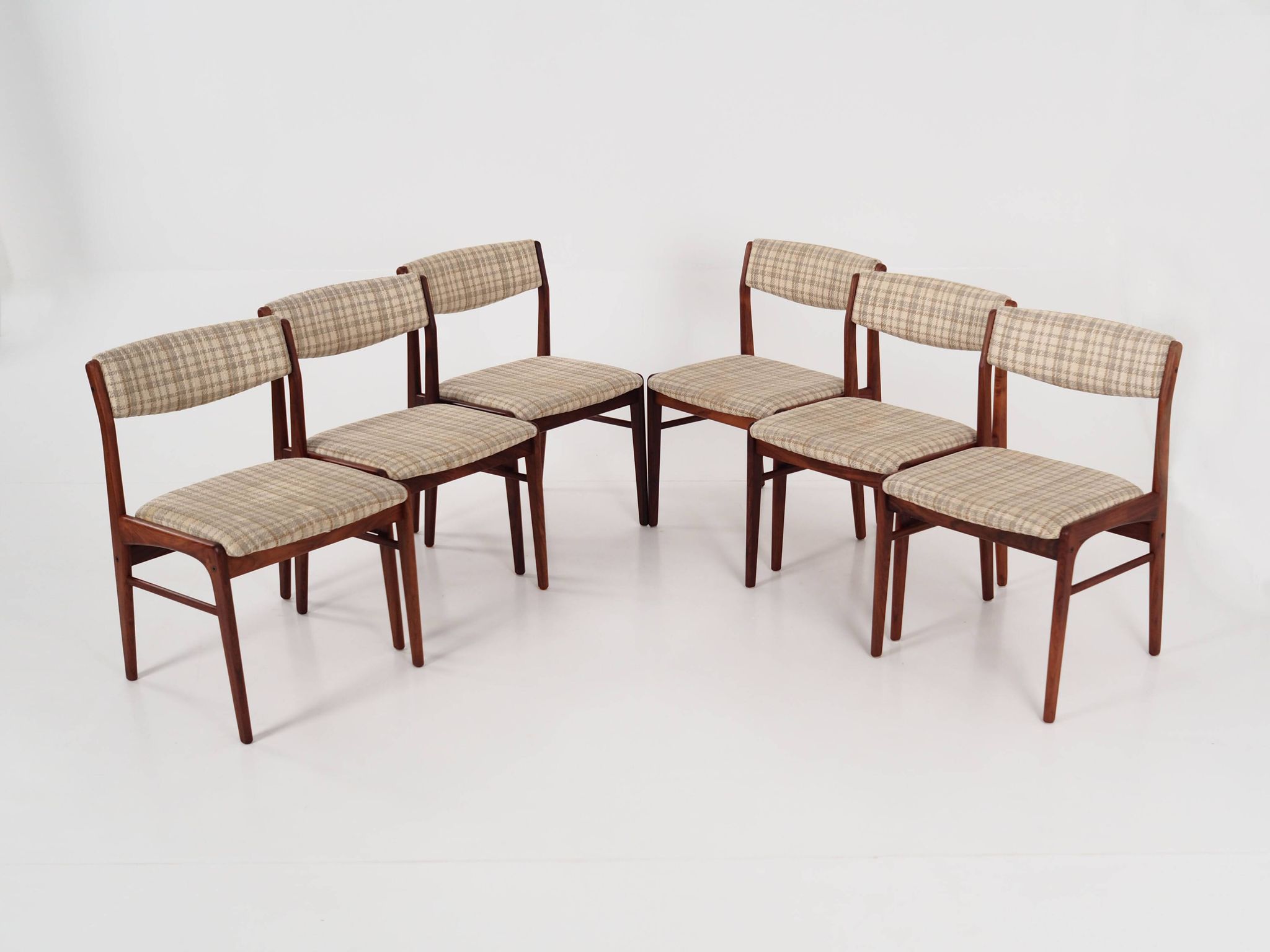 Set of six rosewood chairs, Danish design, 1970s, manufactured by Thorsø Møbelfabrik