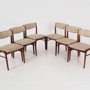 Set of six rosewood chairs, Danish design, 1970s, manufactured by Thorsø Møbelfabrik