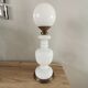 Lampe champignon verre soufflé opaline