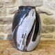 Large glazed stoneware vase signed