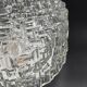 Molded glass ceiling light with relief