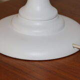 White wood lamp with rope shade