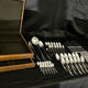 Christofle malmaison housekeeper with silversmith 65 pieces condition close to new