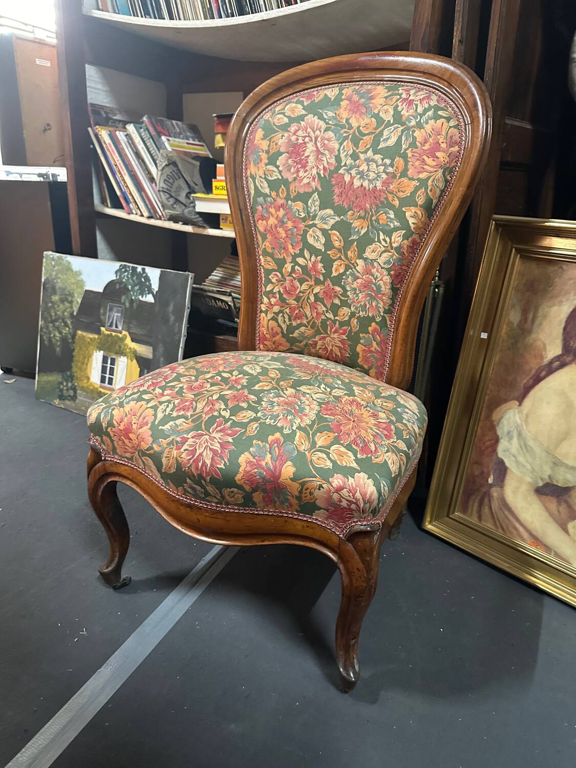 Fireplace armchair