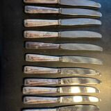Box of 12 silver-plated knives