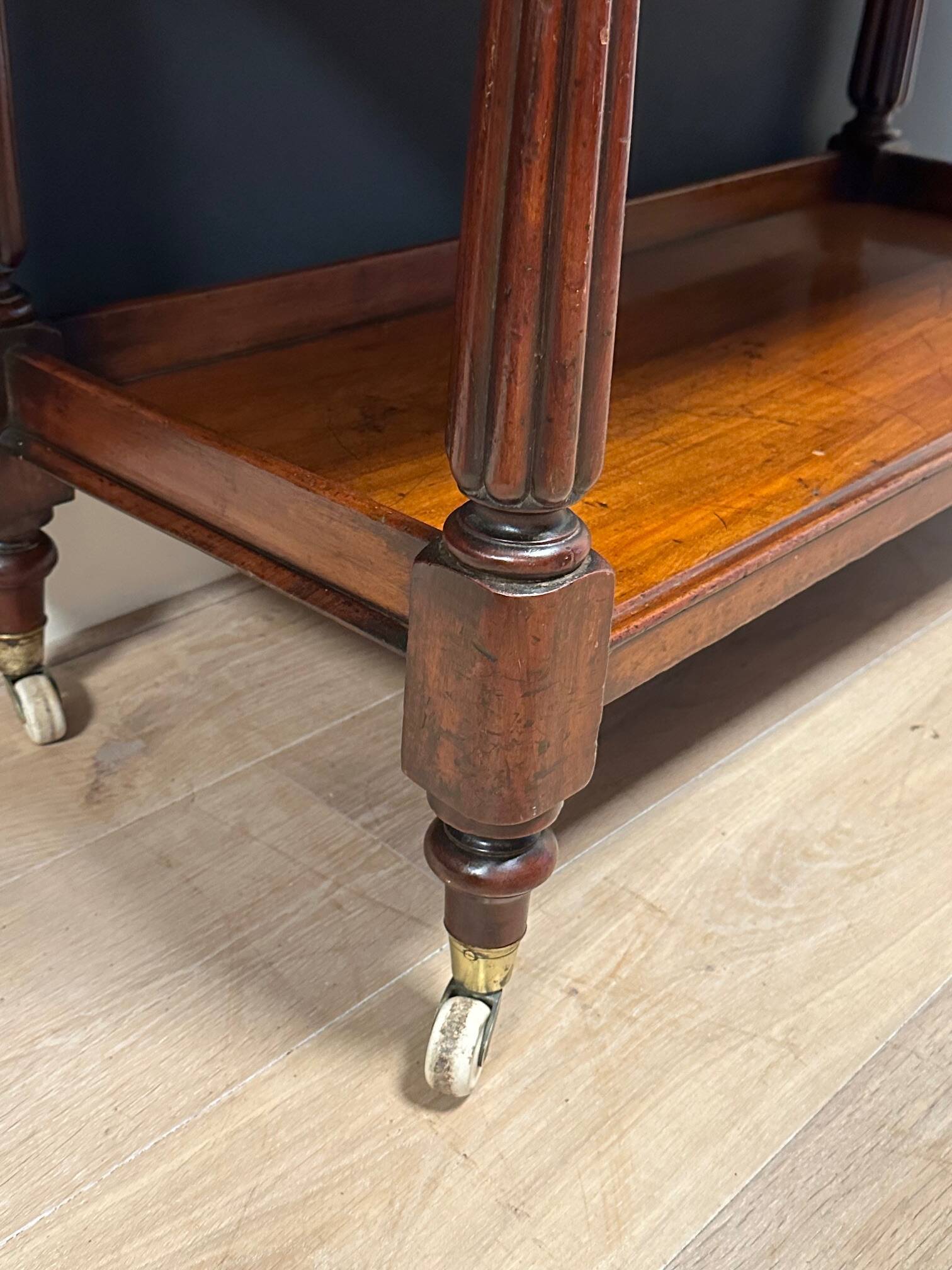 Antique mahogany tiered stand