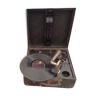 Gramophone Nirona années 30 parfait état avec disques et aiguilles