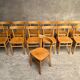 13 chaises bistrot vintage en bois 1950 1960