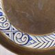 Pair of dishes or large plate in quimper sandstone vintage old art deco 1930