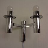 Chromed Glass Wall Lamp from OTT International, 1960s