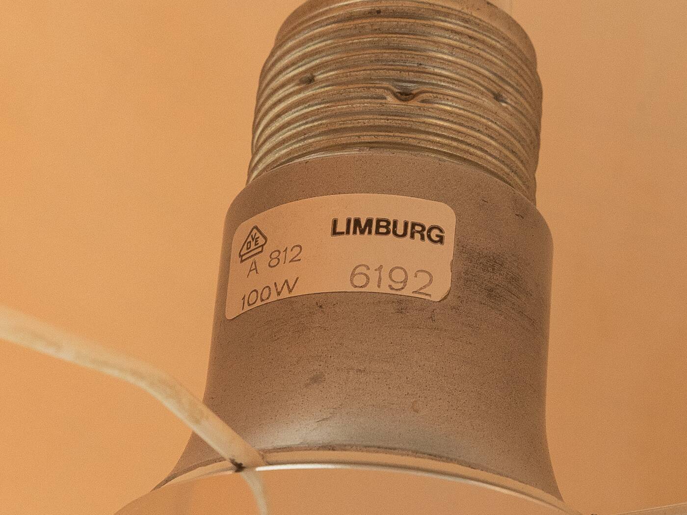 1970s table lamp, Heinz Josef Ohm, Glashütte Limburg, vintage