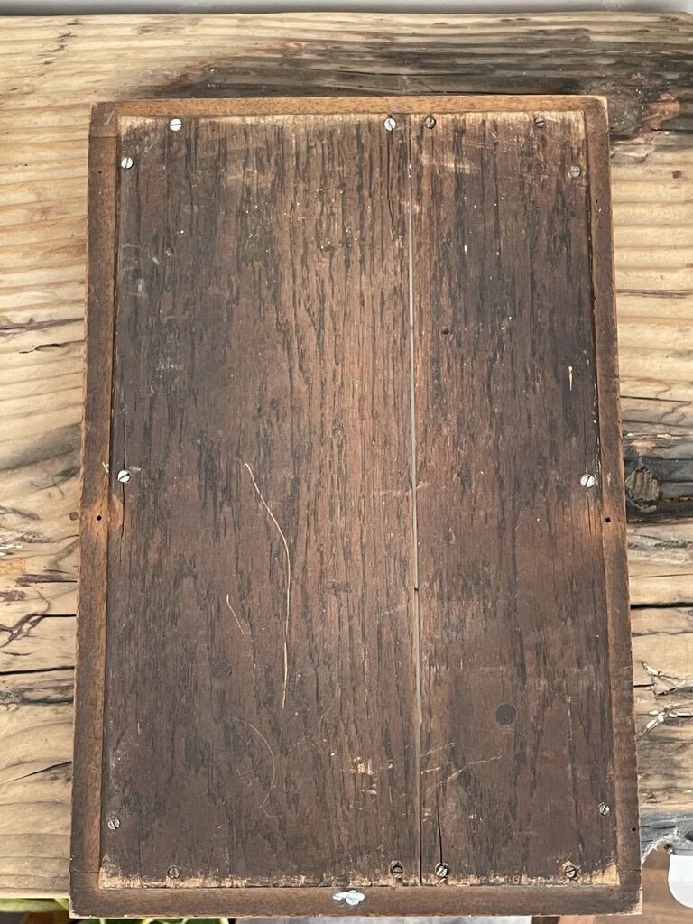 Old wooden mirror 23x35cm