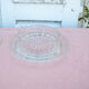 Round glass table butter maker