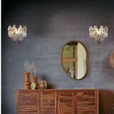Murano Glass Polygon Sconces Set of 2