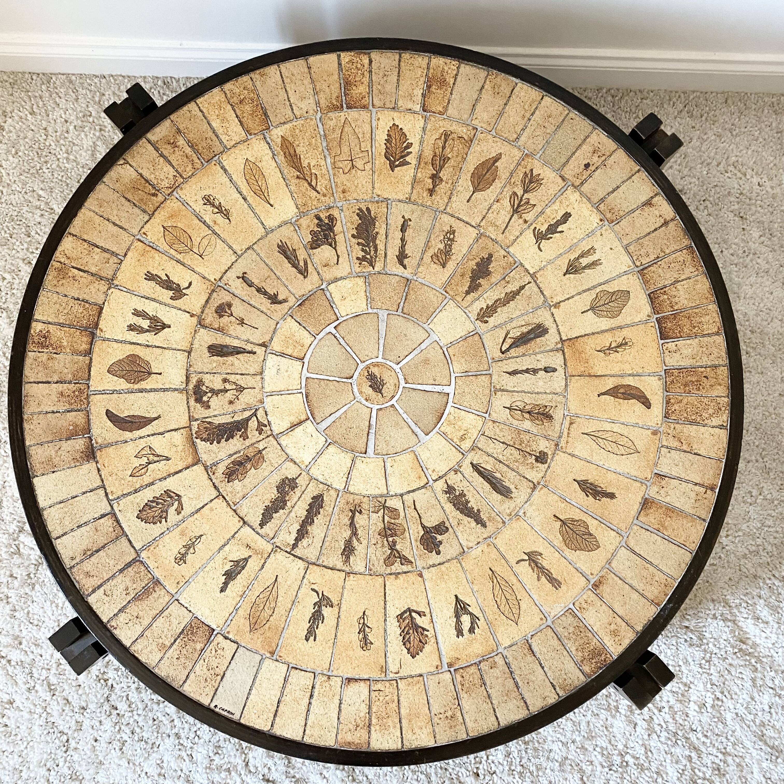 Vintage coffee table Roger capron