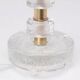 Orrefors crystal and brass table lamp for Vitrika