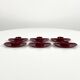 Set of 6 Space Age Bordeaux egg cups by Luran, Germany, 1970