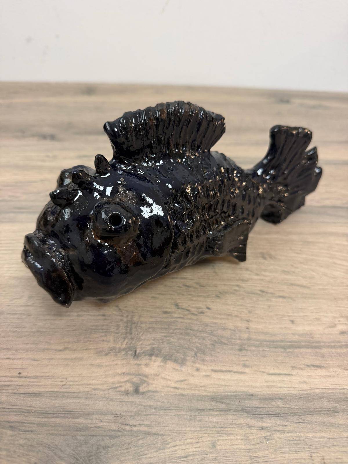 Fish "Marcel" handmade in glazed terracotta