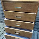 Scandinavian wooden chest of drawers from the 1960s