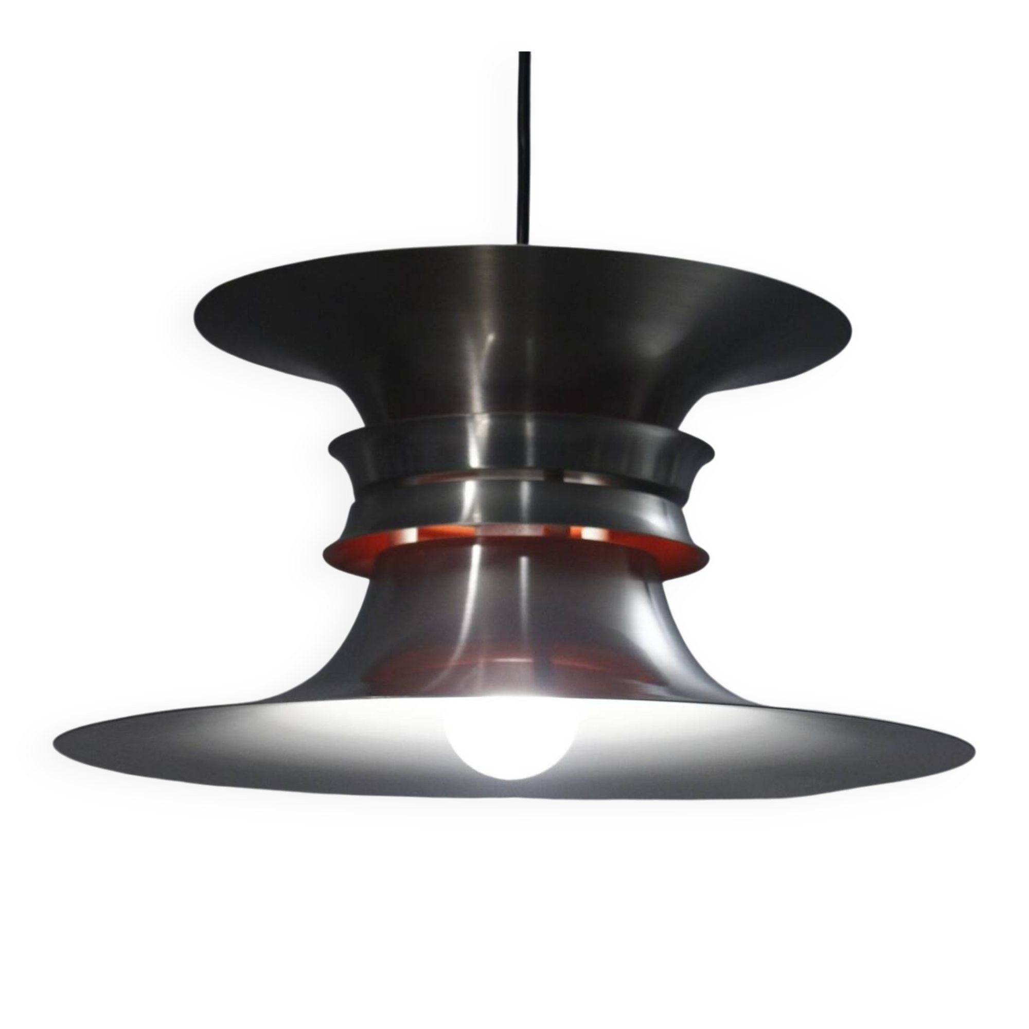 Vintage Scandinavian suspension light Bent Nordsted & Lyskaer Belysning, Denmark