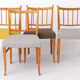 Set of 4 Vintage Beech Dining Chairs, 1950s Mid Century Modern, Germany