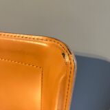 Bar stools covered in leather