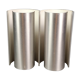 Rare 70's double wall lamp in brushed steel. Space age - French design