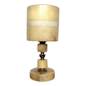 Lampe de table à poser en albâtre