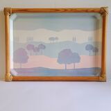 Rattan and fiberglass tray Catherine Escalon Camaieu