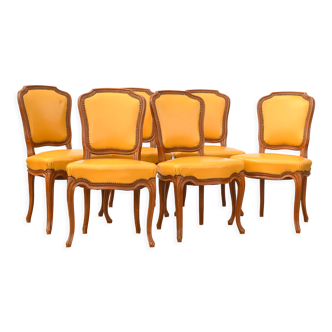 Suite de 6 chaises de style Louis XV