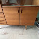 Scandinavian style furniture, brand "eros" in blonde teak, around 1960.