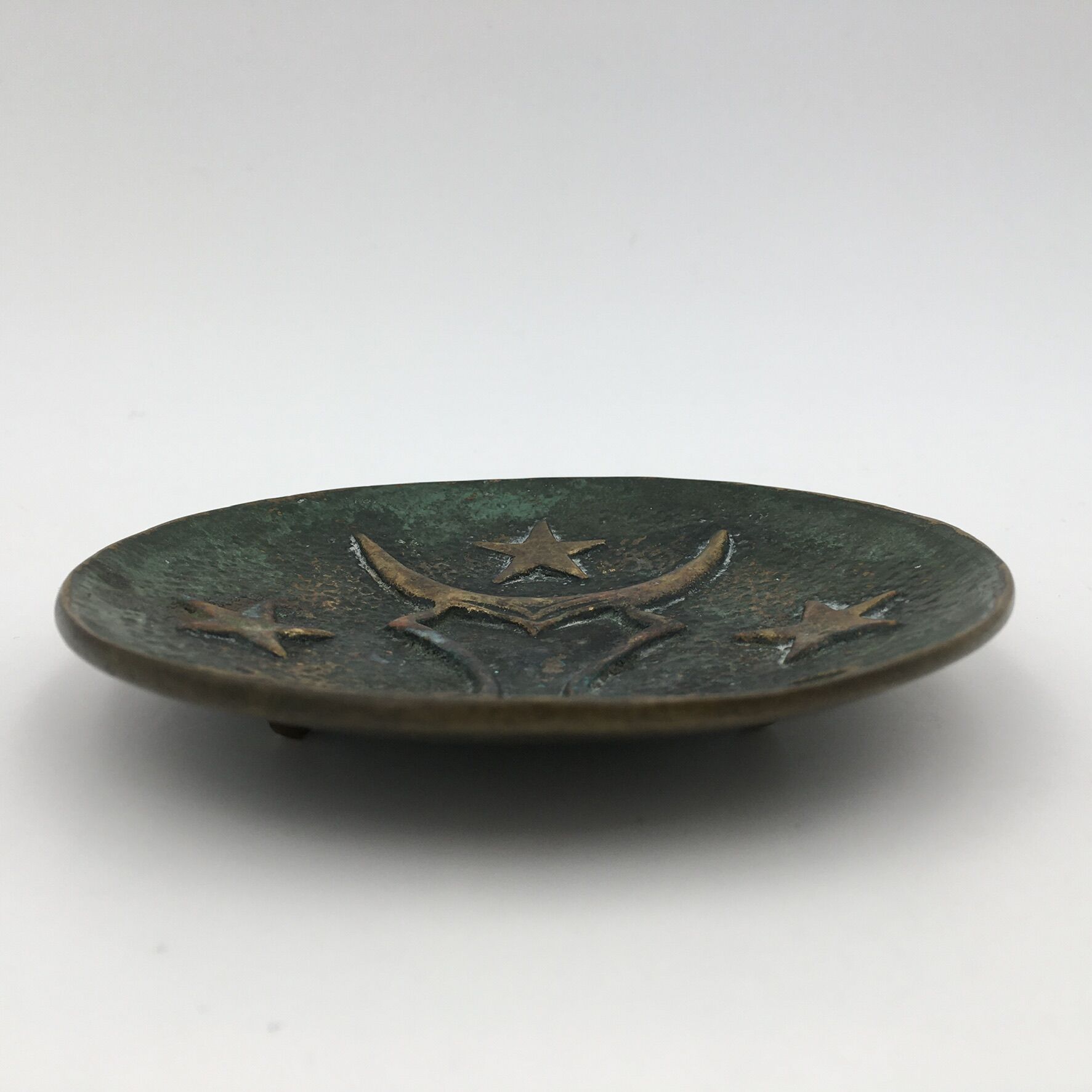 Bronze trinket bowl, Max le Verrier, taurus zodiac sign decoration, signed - Circa 1930-1940