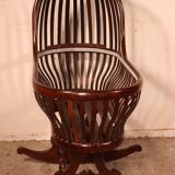 Curved Mahogany Cradle - 19th Century