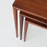 Severin Hansen nesting tables in rosewood Haslev Denmark 1960