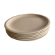 Lot de 6 assiettes Jars cantine rose buvard