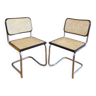 Pair of Breuer style chairs